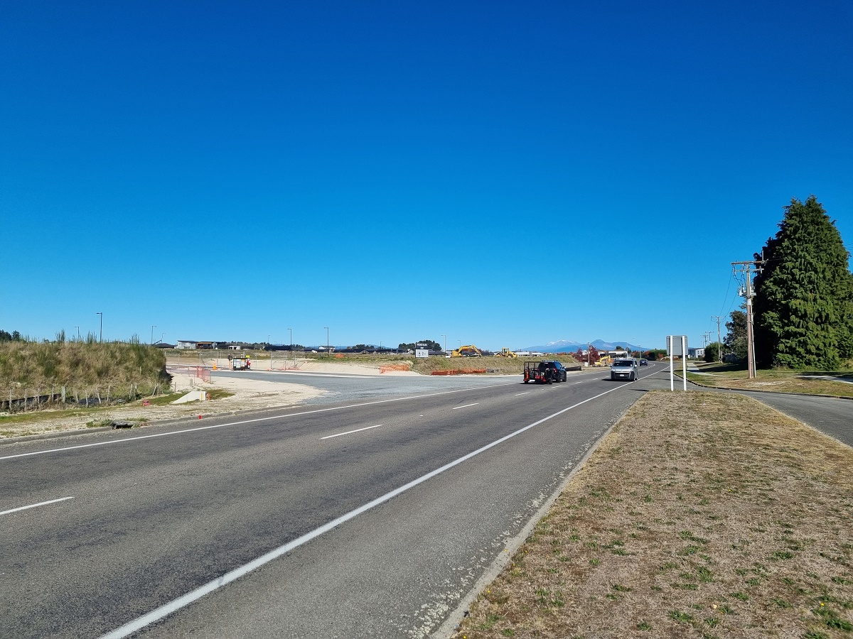 The section of Lake Terrace where the new roundabout will be installed.  