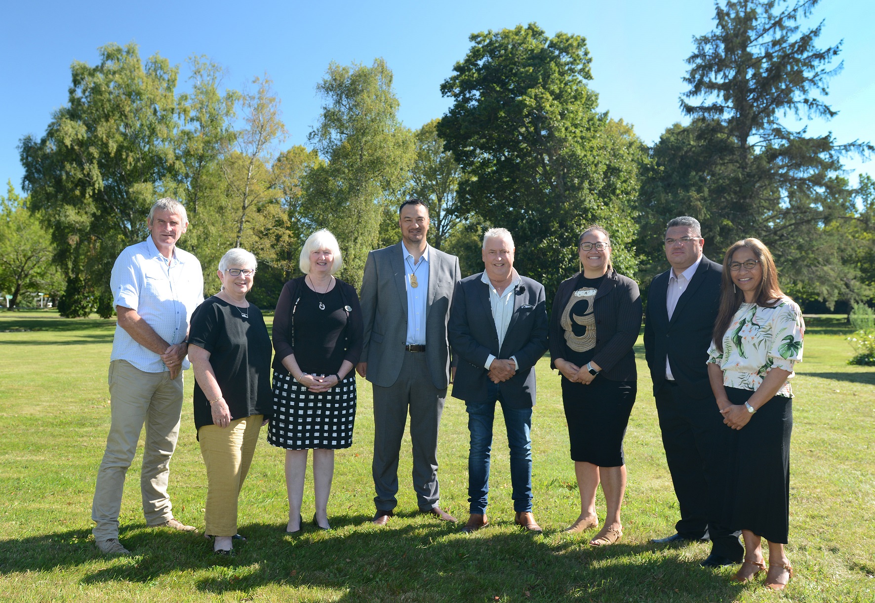 Photograph of the ​Tūrangi Co-Governance Committee members.  