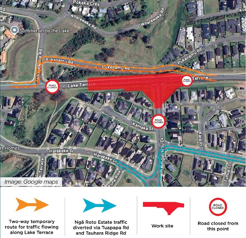 Detour map.  