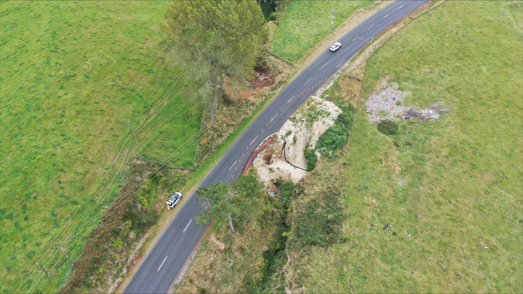 Oruanui Road slip site.  
