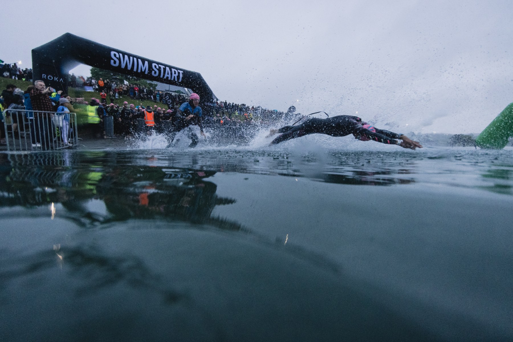 Ironman swim start.  