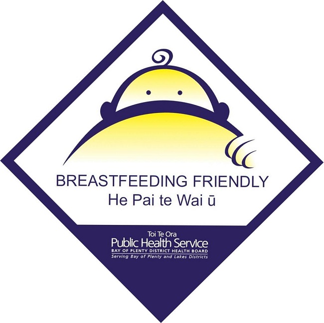 Breastfeeding Friendly Spaces Accredited badge.  