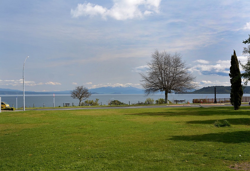 Lake Terrace land looking towards lake.  