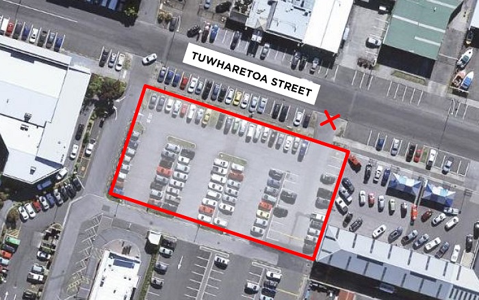 Tuwharetoa Street carpark map.  