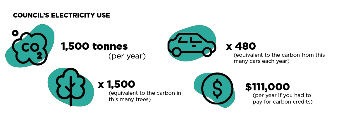 Council's electricty use.  
