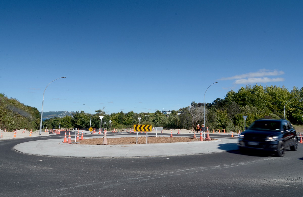 Roundabout nearly complete.  