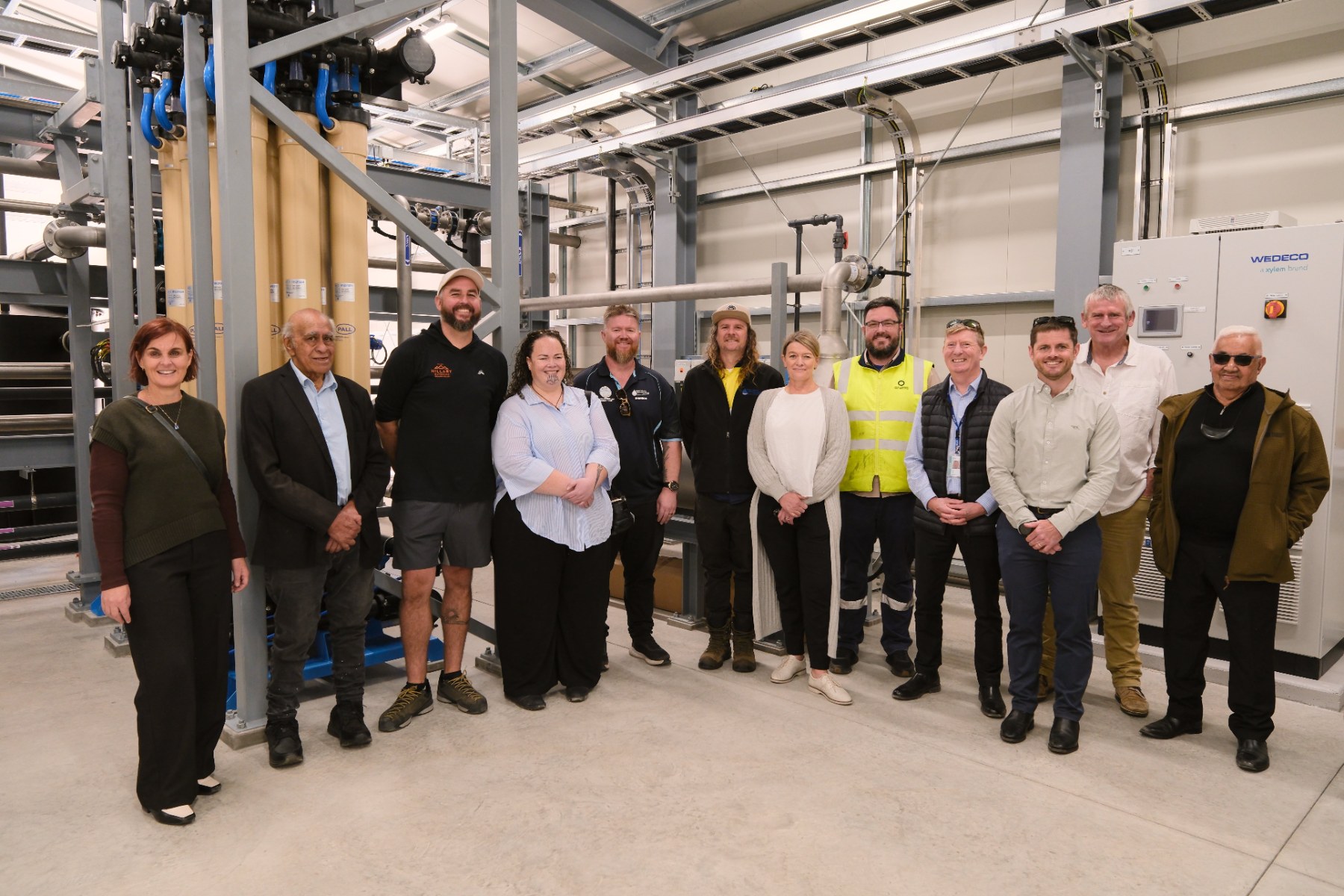 Council staff, elected members and local hapu and community members help formally open the new Motuoapa Water Treatment Plant.  