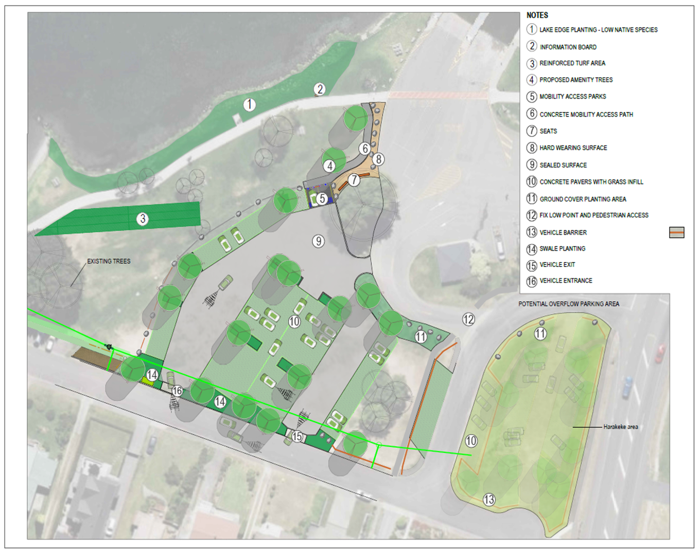 Two Mile Bay Reserve map and upgrad plan.  