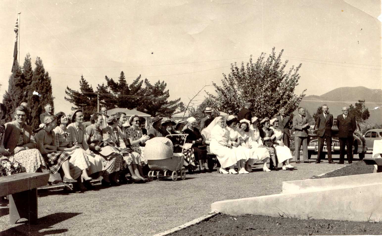 Taupō Maternity Hospital official opening in 1944.  
