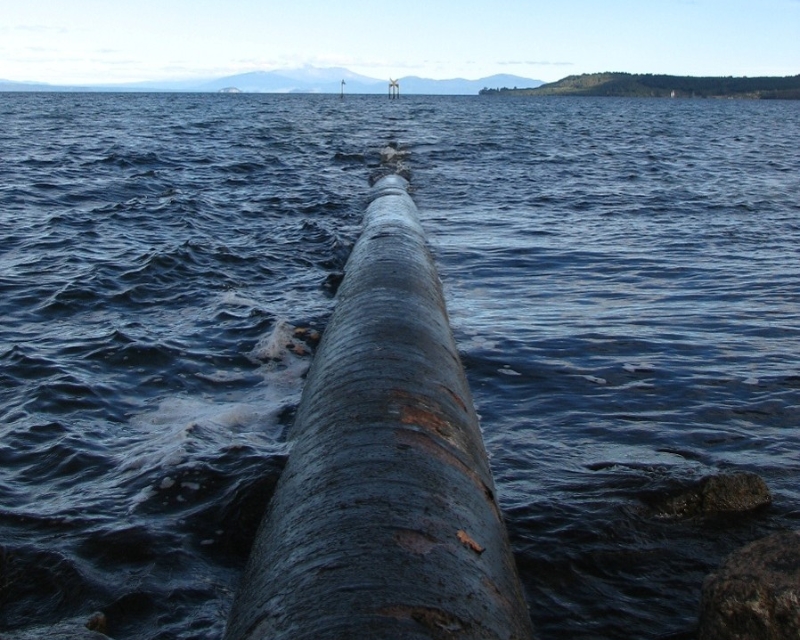 Lake Taupō intake.  