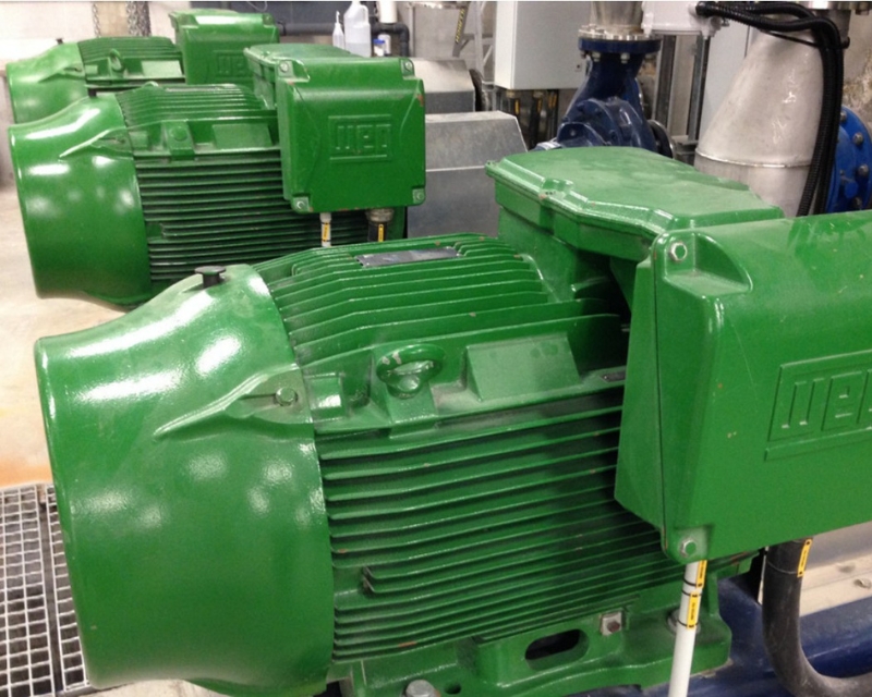 Water pumps.  